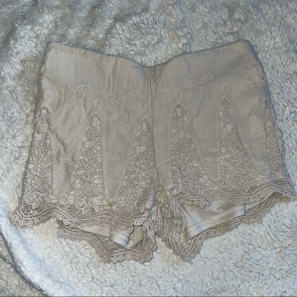 Cream Boom Boom Jeans Shorts